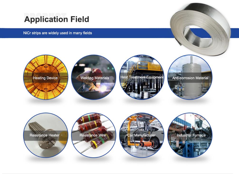 Professional Nichrome Strip - Cr15Ni60 Grades with Stable Electrical Resistance Professional Nichrome Strip - Cr15Ni60 Grades with Stable Electrical Resistance